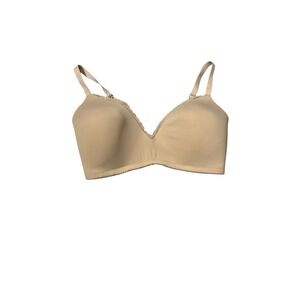 Aerie Nude Wireless Lace Trim T-Shirt Bra